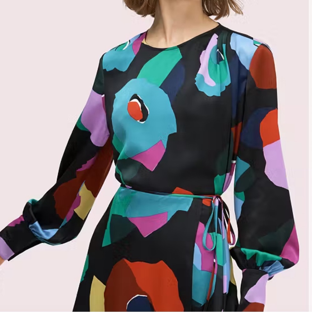 kate spade floral collage blouse